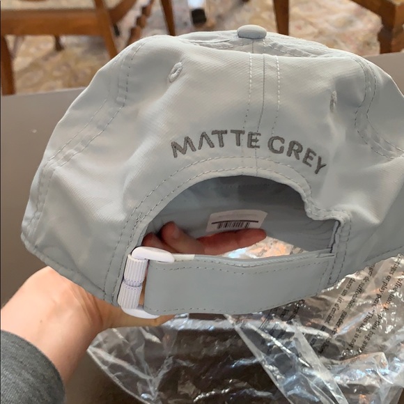 matte grey golf hat